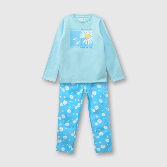 Pijama Niñas Celeste 53622 Colloky