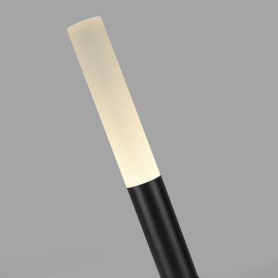 Luminaria Exterior Estaca Musk Negra Led Calida 3000k 7w Lk