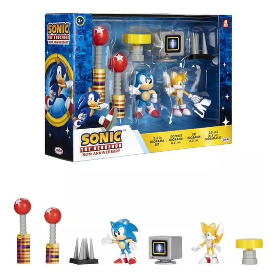 Sonic The Hedgehog Diorama Set De Figuras Sonic Y Tails