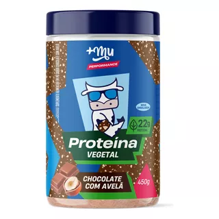 Proteína Vegetal Vegan Muke 450g - +mu Sabor Chocolate Com Avelã