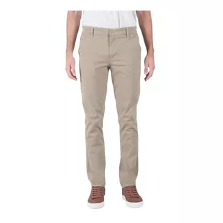 Pantalón Hombre Vestir Gabardina Oggi Jeans Chinos Slim Fit