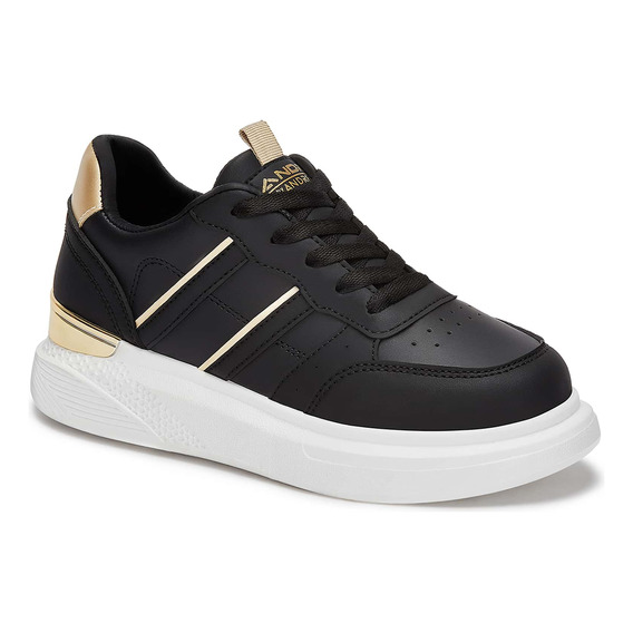 Tenis Andrea Tipo Low Top Para Dama Color  Negro