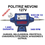 Motor Politriz Nevoni 127 Ou 220v 3400rpm Eixo 1/2 Polegada