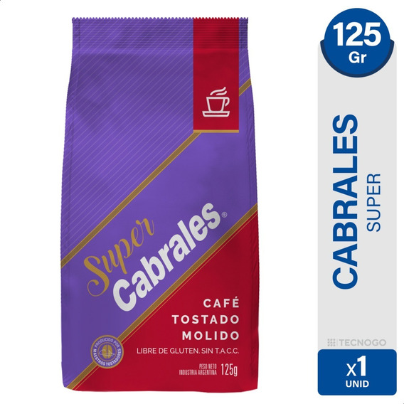 Café Super Cabrales Tostado Molido 125g Argentina !