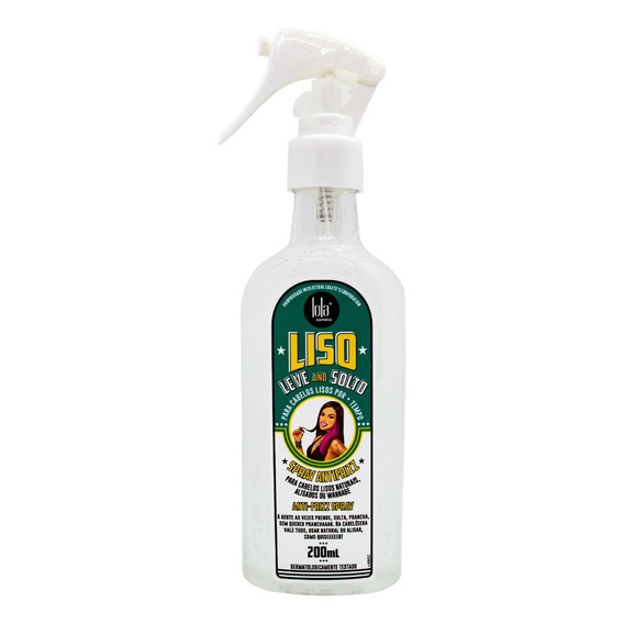 Lola Liso Leve E Solto Spray Antifrizz Pelo Alisado 200ml 3c