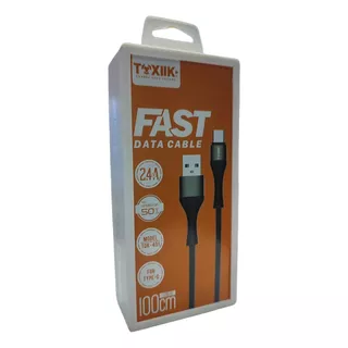 Cable Data Cargador Toxiik Super Calidad Tipo C Reforzado 1m