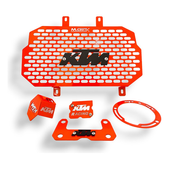 Protector Radiador Ktm Duke Kit 5pz 200,250,390 Color Naranj