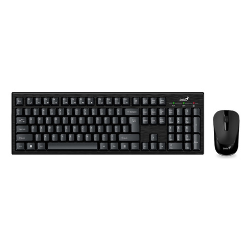 Teclado + Mouse Inalámbrico Genius Km-8101 Español Color del mouse Negro Color del teclado Negro