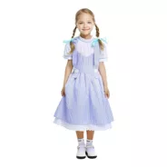Fantasia Infantil Dorothy Festa Mágico De Oz Vestido Xadrez