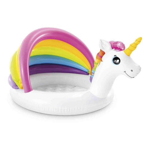 Alberca inflable unicornio Intex Wet Set Collection 57113 Unicornio 45L multicolor caja