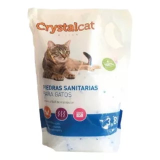 Piedras Sanitarias Silica Crystalcat Para Gatos X 3,8l