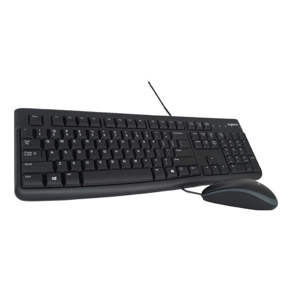 Combo Teclado Y Mouse Nuevo Con Cable - Logitech Original 