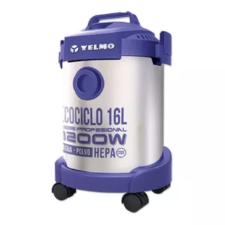 Aspiradora De Tacho Yelmo Ecociclo 16l 16l  Plateada Y Índigo 220v-240v 50hz As-3314