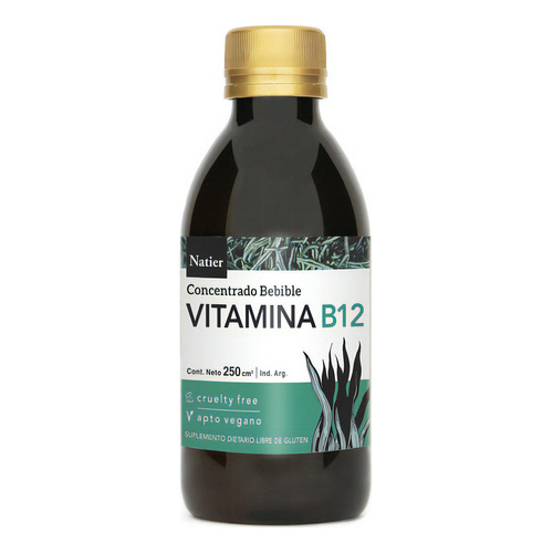 Vitamina B12 Bebible Natier Apto Vegano Sin Tacc 250 Cc