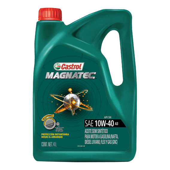 Aceite Castrol Magnatec 10w 40 A3 Auto Lub Semi Sintetico 4l