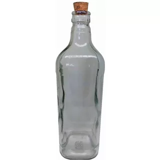 Garrafas De Vidro Quadrada C/rolha Cachaça 1 Litro 20un