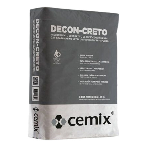 Recubrimiento Decon-creto Cemix Bto/20 Kg