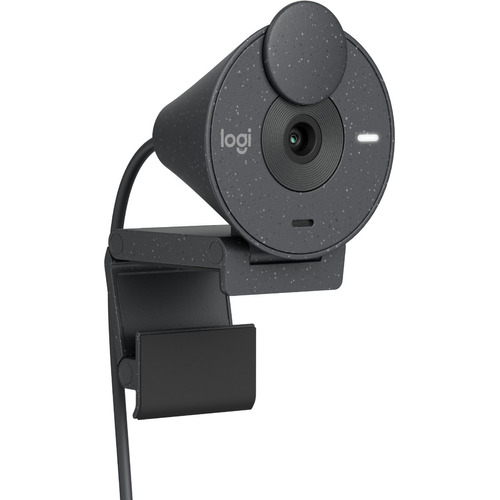 Webcam Brio 300 Logitech Full Hd Con Microfono Integrado Color Negro