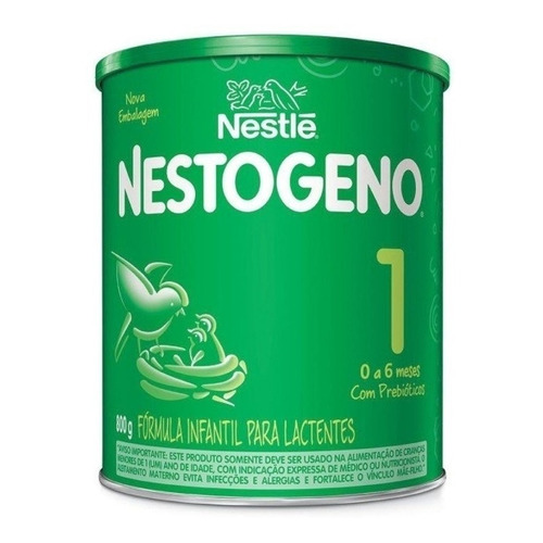 Leche de fórmula en polvo sin TACC Nestlé Nestogeno 1 en lata de 1 de 800g - 0  a 6 meses