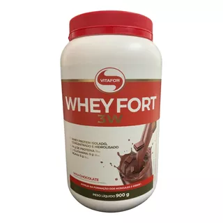 Whey Protein Vitafor Isolado Concentrado E Hidrolisado 3 W Sabor Chocolate