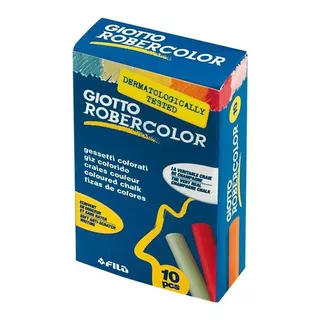 Tizas Color Giotto Robercolor X 10 Antialergica Bajo Polvo