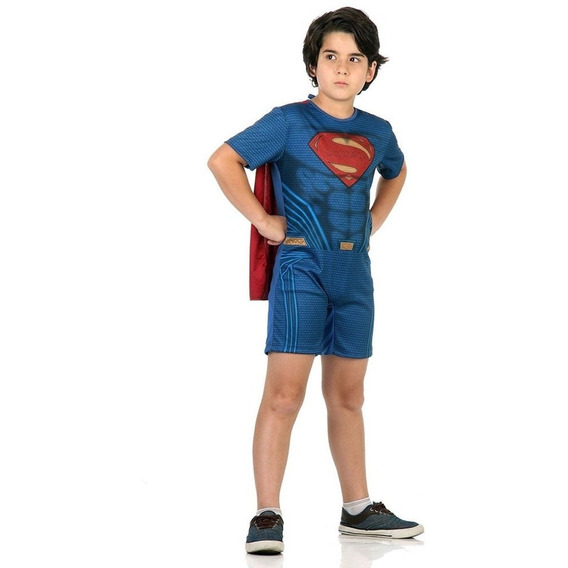 Disfraz Niño Halloween Dc Liga De La Justicia Superman Febo