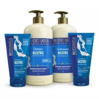Kit Neutro (1l) Shampoo, Condicionador E Finalizador