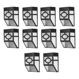 Luminaria Solar Spot Arandela Parede 10 Uni Balizador Led