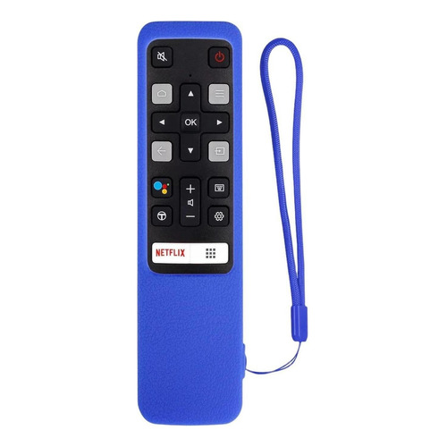 Funda De Silicon Para Control Remoto Tcl Rc802v Azul