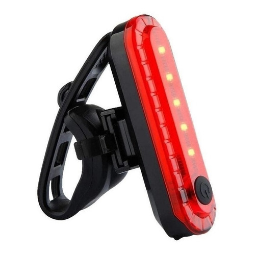 Luz Led Trasera Para Bicicleta Netmak Resistente Al Agua Color Rojo