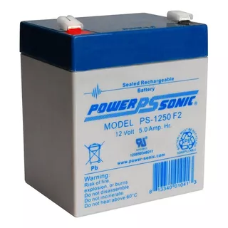 Bateria De Respaldo Power Sonic Ps-1250 F2 12v 5ah