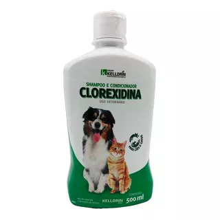 Shampoo Clorexidina Anti Seborreia Séptico Queda Cães 5 Em 1