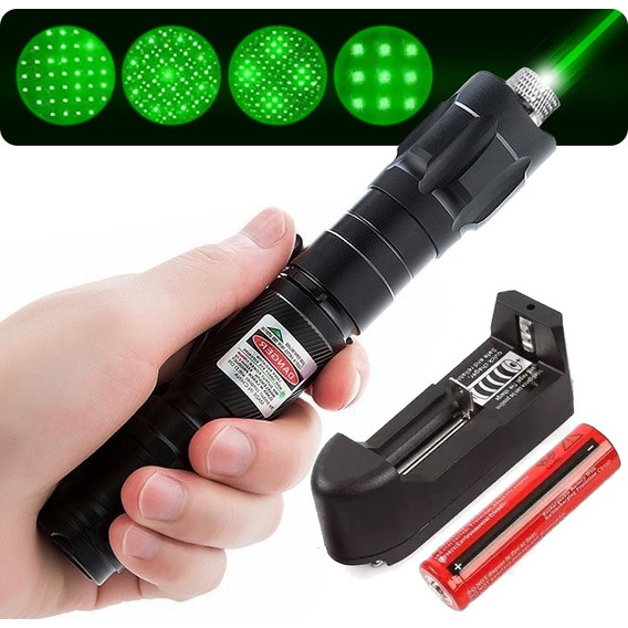 Apuntadores Laser Recargable Verde Rayo Laser Potente 5000mw