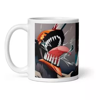 Tazon Taza Chainsaw Man Denji Con Makima Transformado