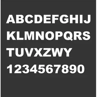 Números E Letras Em Mdf Branco 10cm De Altura 33 Unidades