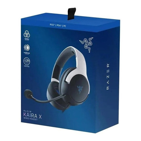 Audifono Gamer C/microf Razer Kaira X Ps5 Ps4 Pc 3.5mm White