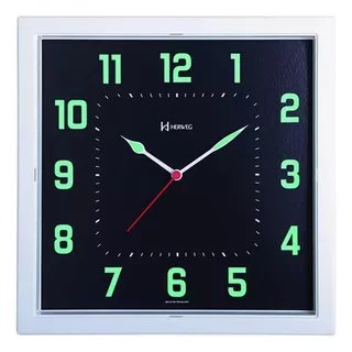 Reloj De Pared Herweg 660036-196 Numeros Y Agujas Luminosos