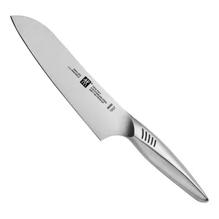 Faca Santoku De Corte Twin Fin 2 Inox Alemã Japão - Zwilling Cor Aço Alemão / Fabricado No Japão