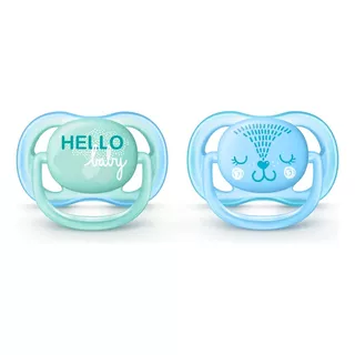 Kit Chupeta Philips Avent Ultra Air Menino 0 A 6 Meses Cor Azul Período De Idade 0-6 Meses