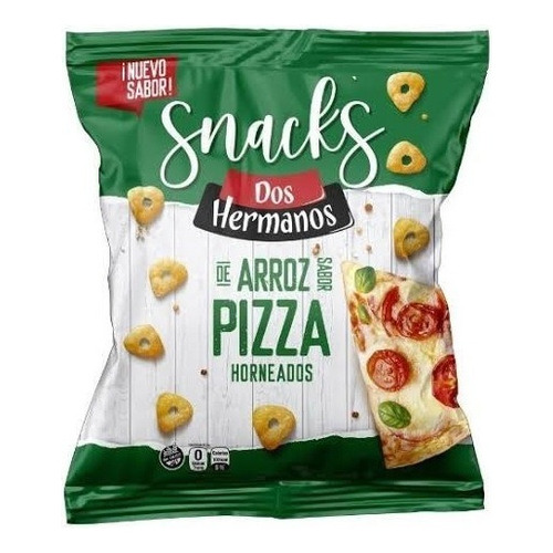 Snacks Arroz Dos Hermanos Sabor Pizza Sin Tacc X10unidades