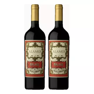 Kit C/ 2 Vinhos Tinto Argentino Alamos Malbec 750ml Original