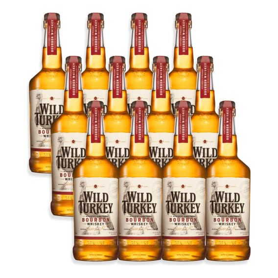 Wild Turkey Whisky Kentucky Straight Bourbon 750ml Caja X12u