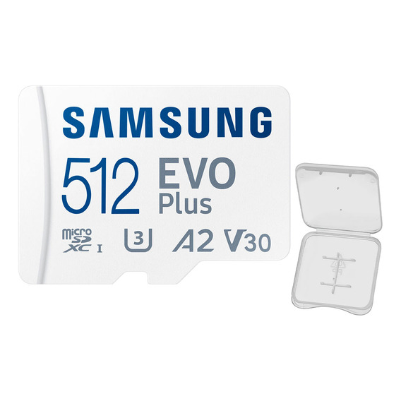 Tarjeta de memoria Samsung Evo Plus de 512 GB con funda Adapt +