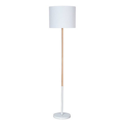 Lampara De Pie Tokio Madera Apto Led Deco Moderno