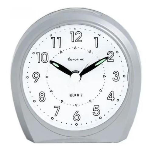 Reloj de mesa   analógico Eurotime 13/174  color gris 