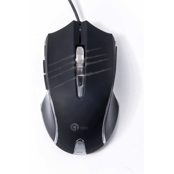 Mouse Gamer Gio Juego Led G Series 3600dpi 6 Botones Mod G1 Color Negro