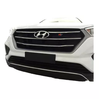 Kit De Friso Cromado Grade Hyundai Creta 2020 A 2021 Pcd