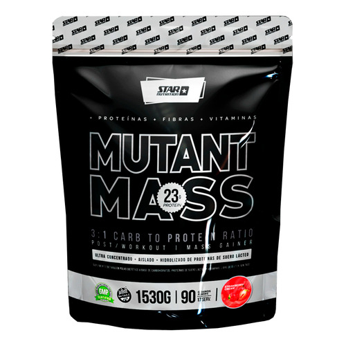 Mutant Mass 1.53 Kg Star Nutrition Con Arginina Sabor Frutilla