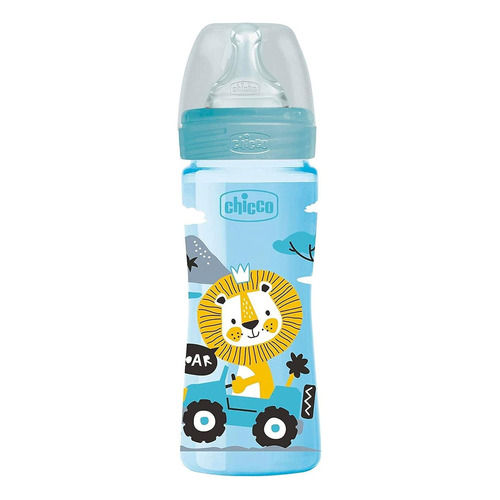 Chicco Biberón Well Being 250 Ml Azul 8.5 Oz León