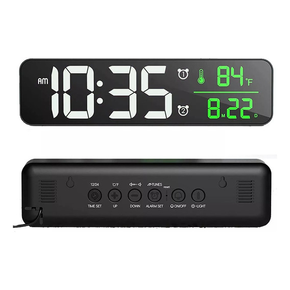 Reloj Despertador Digital Led Grande Para Decoracion Hogar